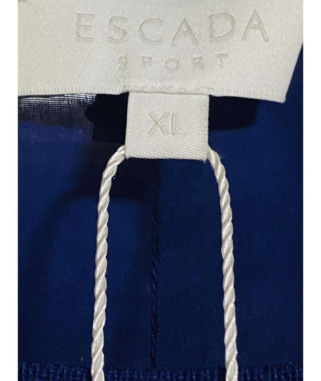 ESCADA Синий шерстяной костюм с брюками, фото 3