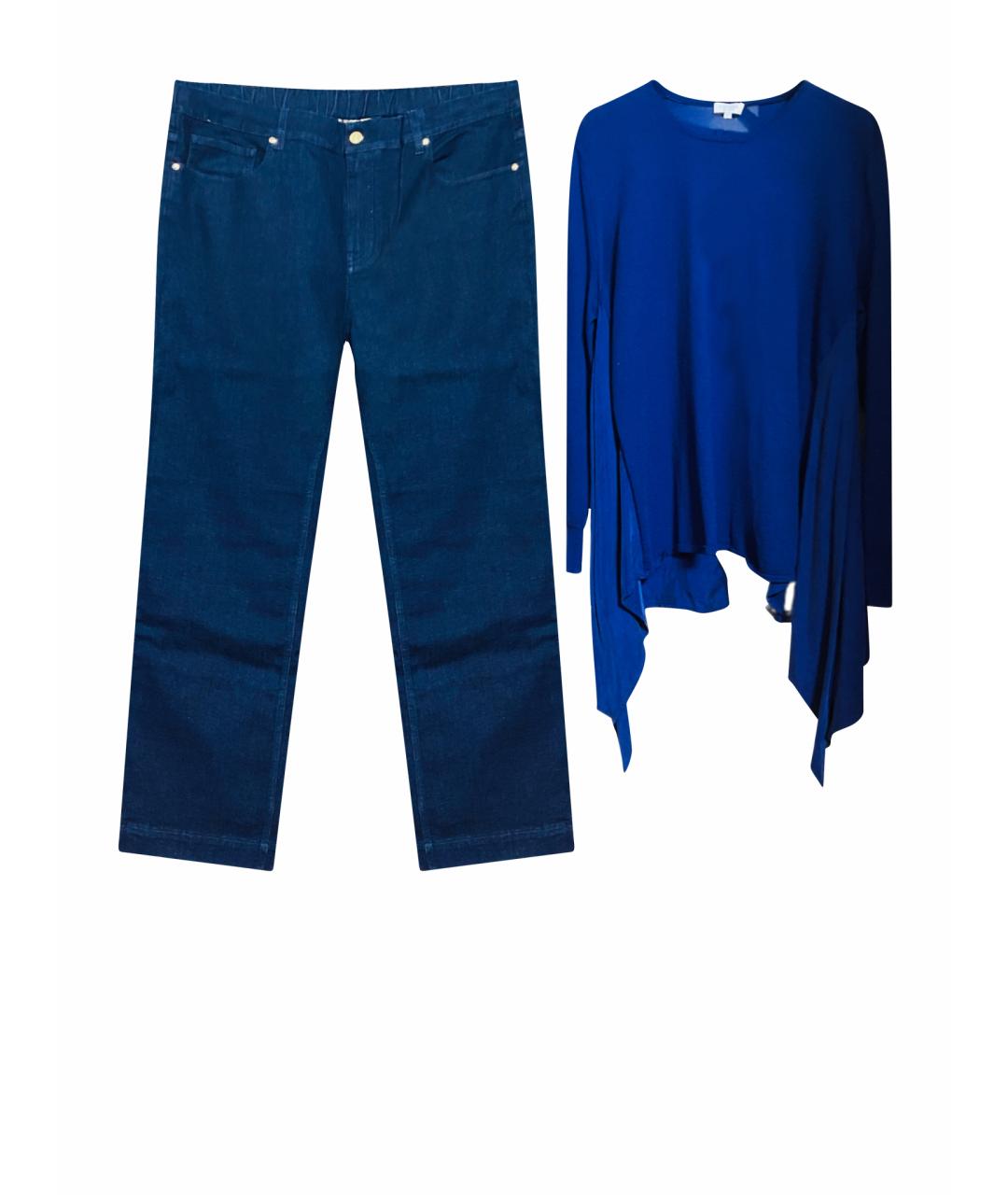 ESCADA Синий шерстяной костюм с брюками, фото 1