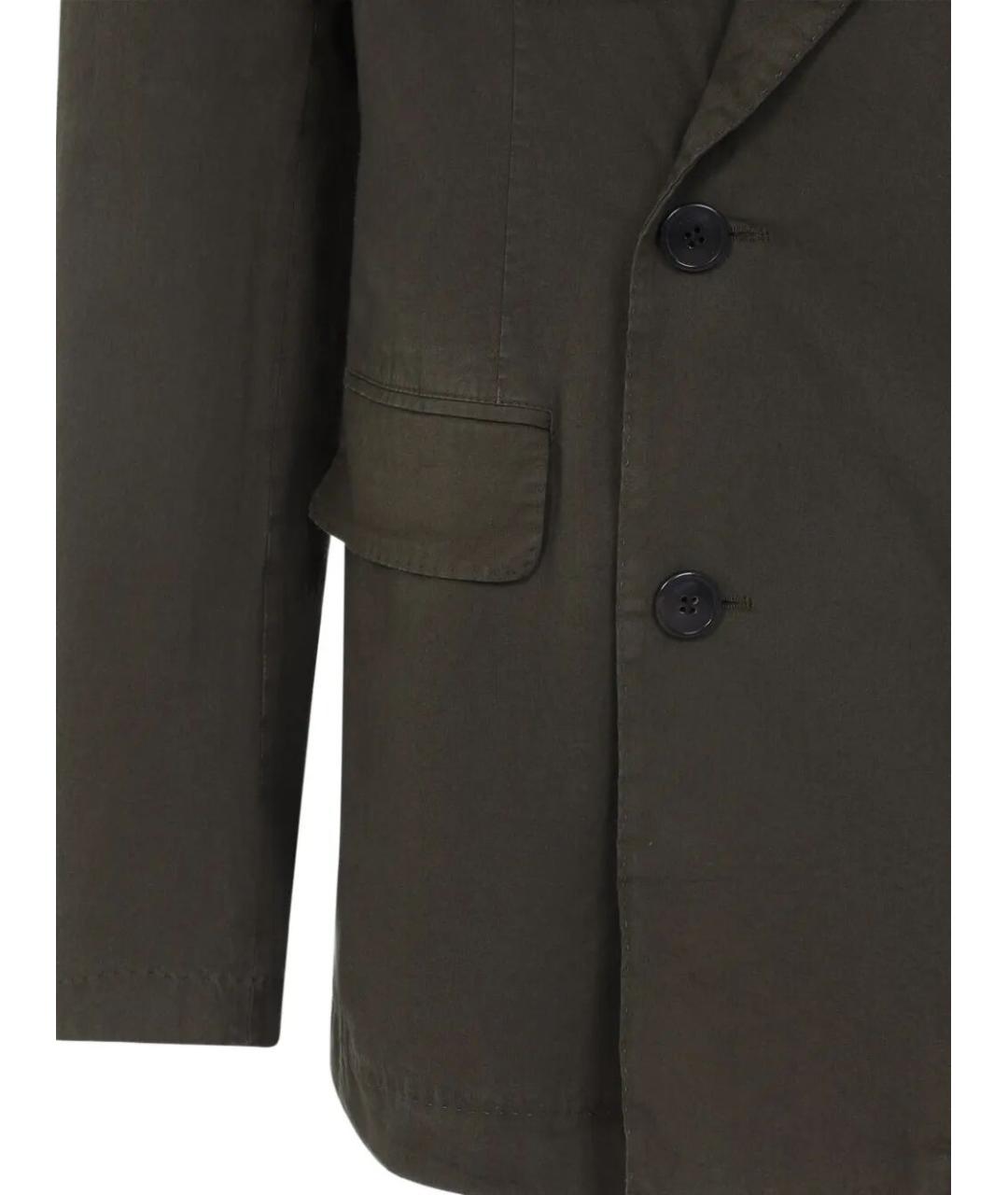 DRIES VAN NOTEN Хаки хлопковый пиджак, фото 3
