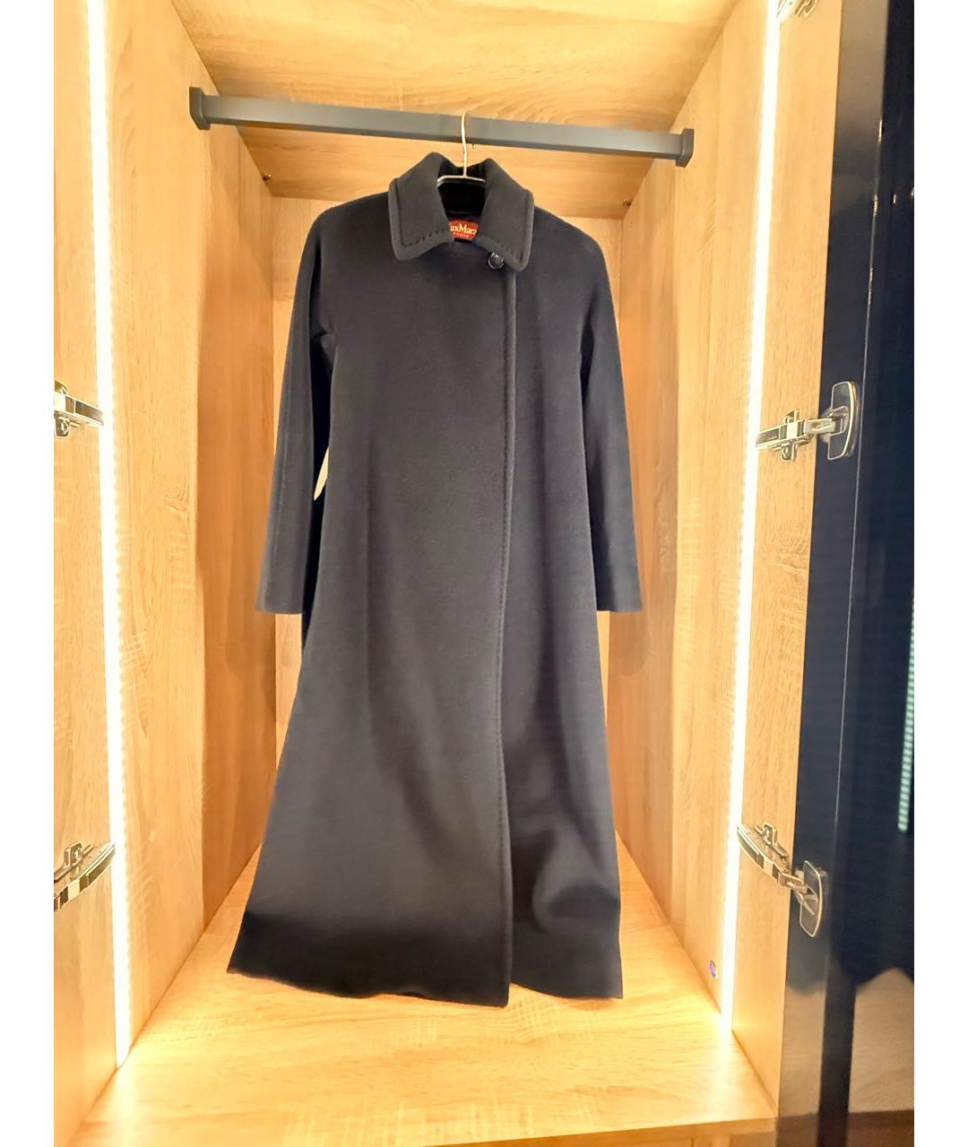 MAX MARA STUDIO Черное шерстяное пальто, фото 4