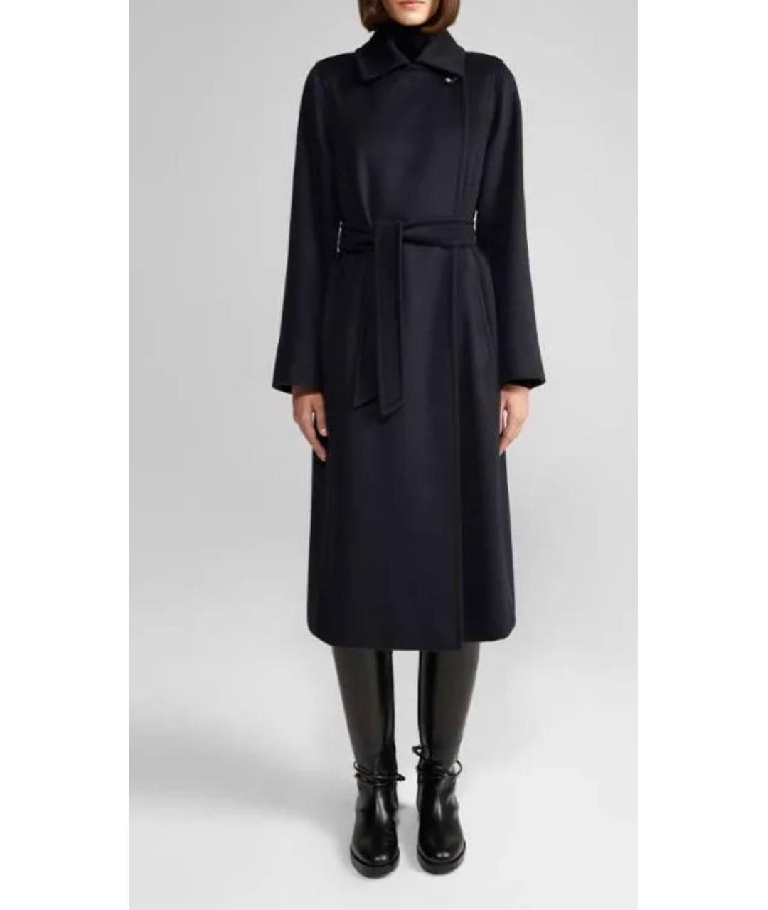 MAX MARA STUDIO Черное шерстяное пальто, фото 8