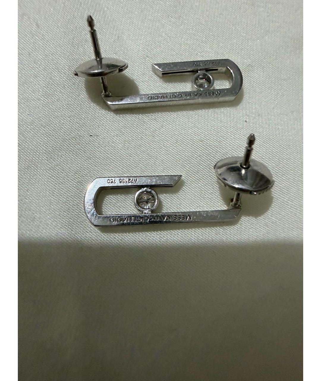 MESSIKA Белые серьги из белого золота, фото 4