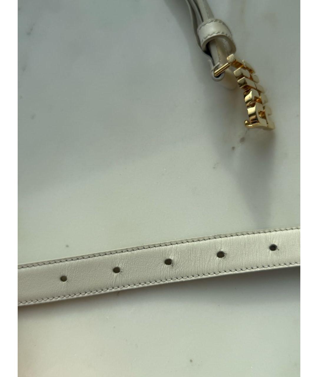 MIU MIU Белый кожаный ремень, фото 2