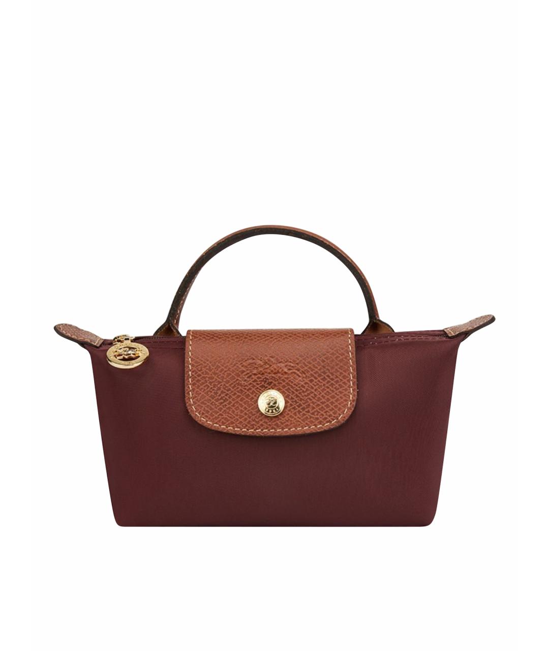 LONGCHAMP Бордовая сумка с короткими ручками, фото 1