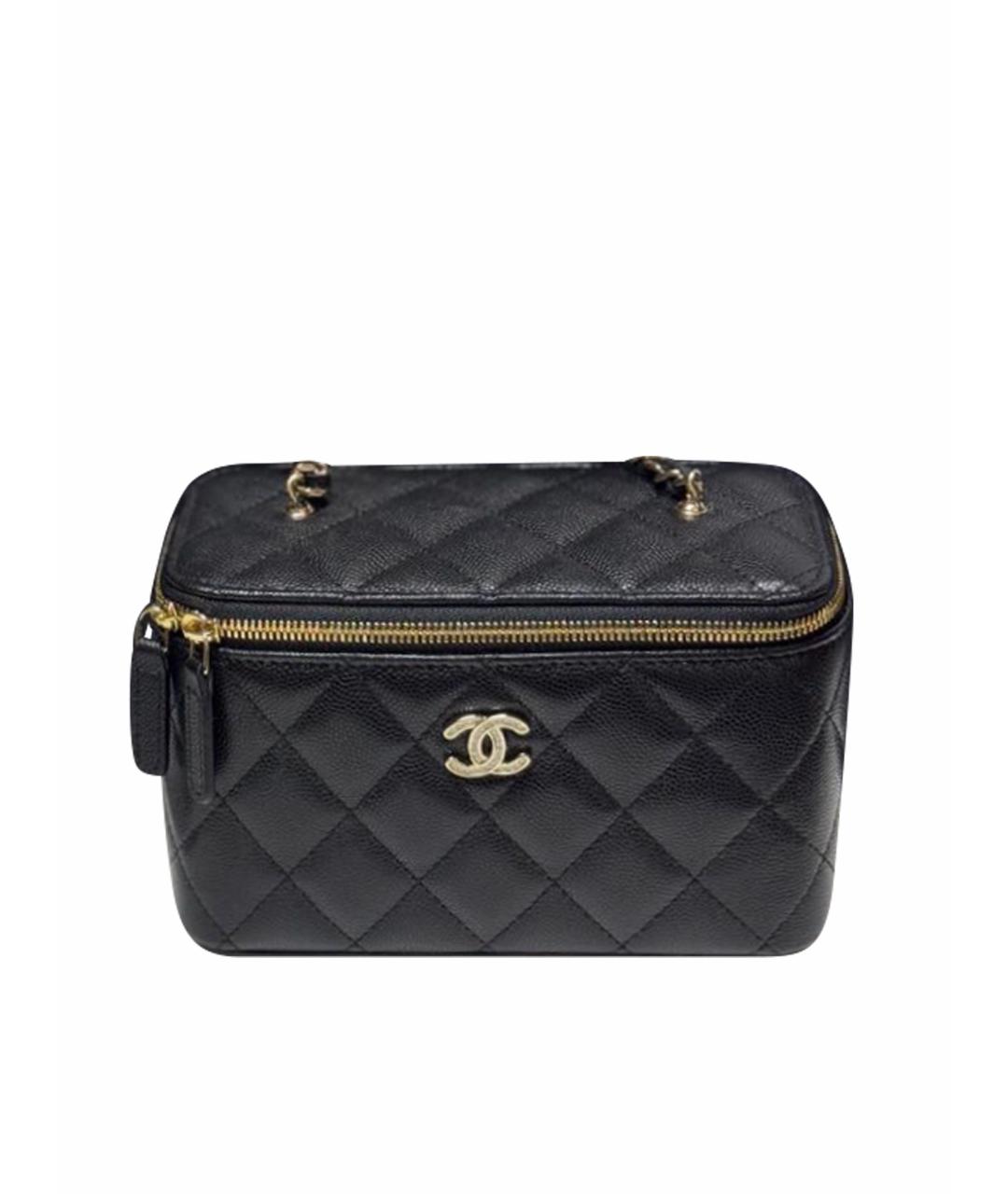 CHANEL Черная кожаная сумка через плечо, фото 1
