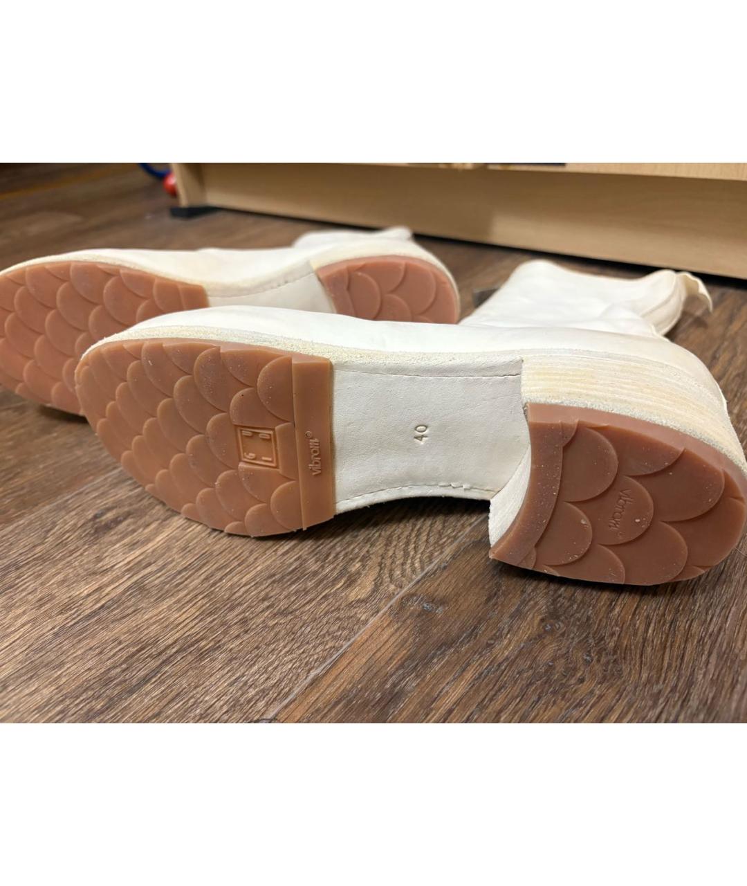 GUIDI Бежевые кожаные полусапоги, фото 2