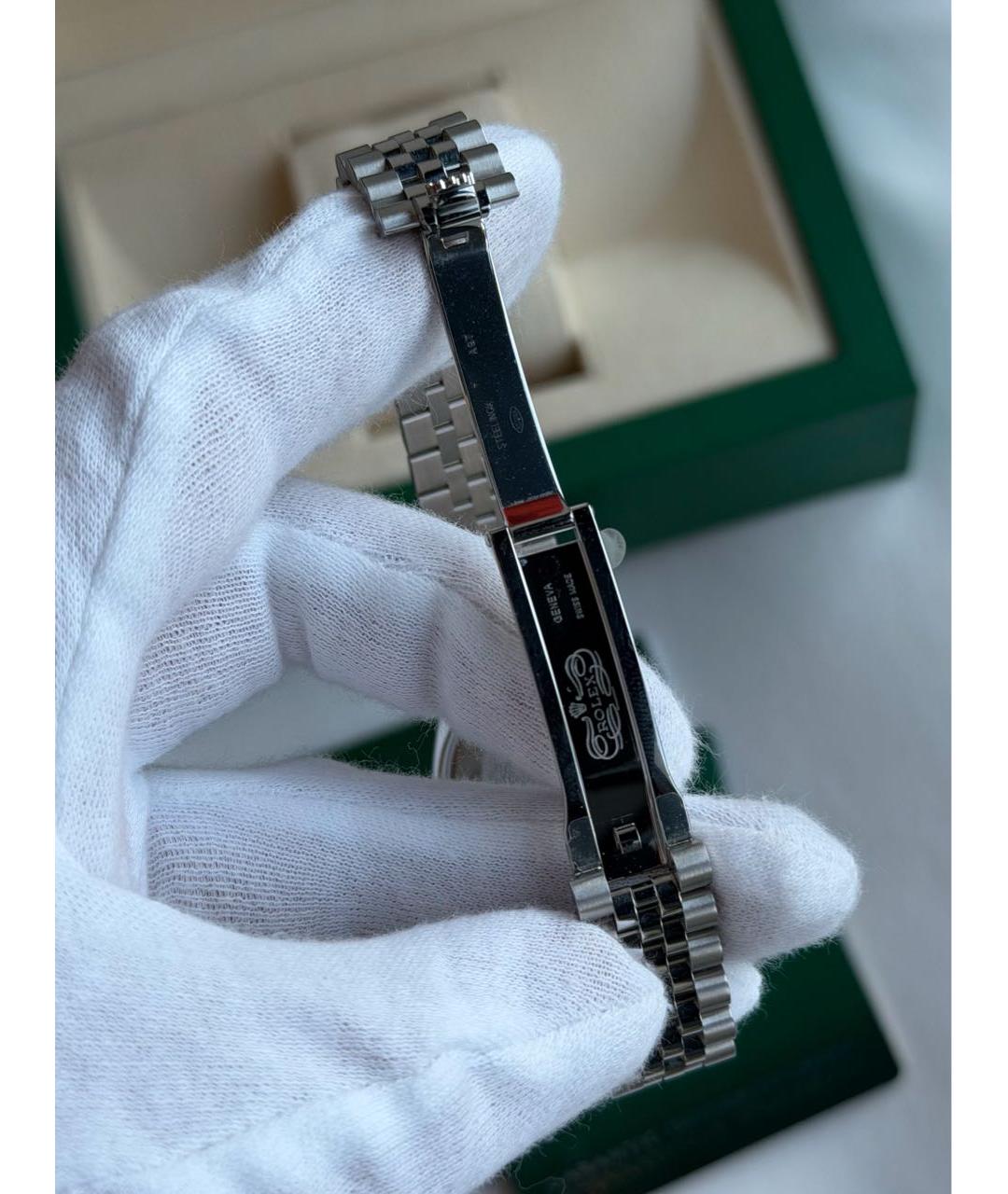 ROLEX Серебряные часы из белого золота, фото 4