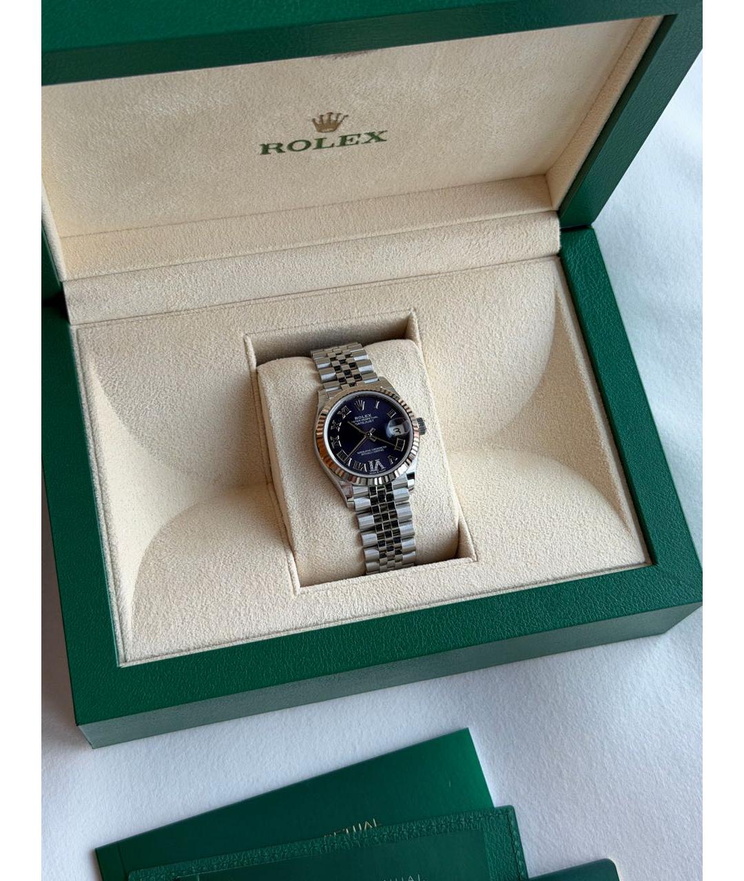 ROLEX Серебряные часы из белого золота, фото 2