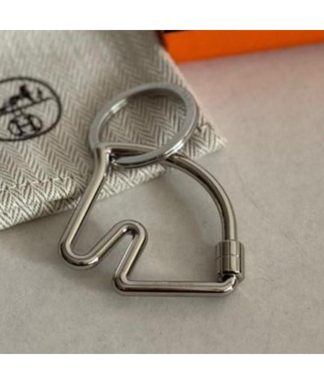 HERMES Серебрянный брелок, фото 2