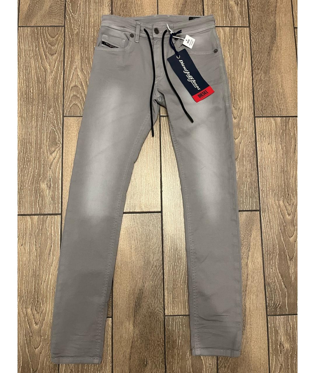 DIESEL Серые хлопковые джинсы, фото 6