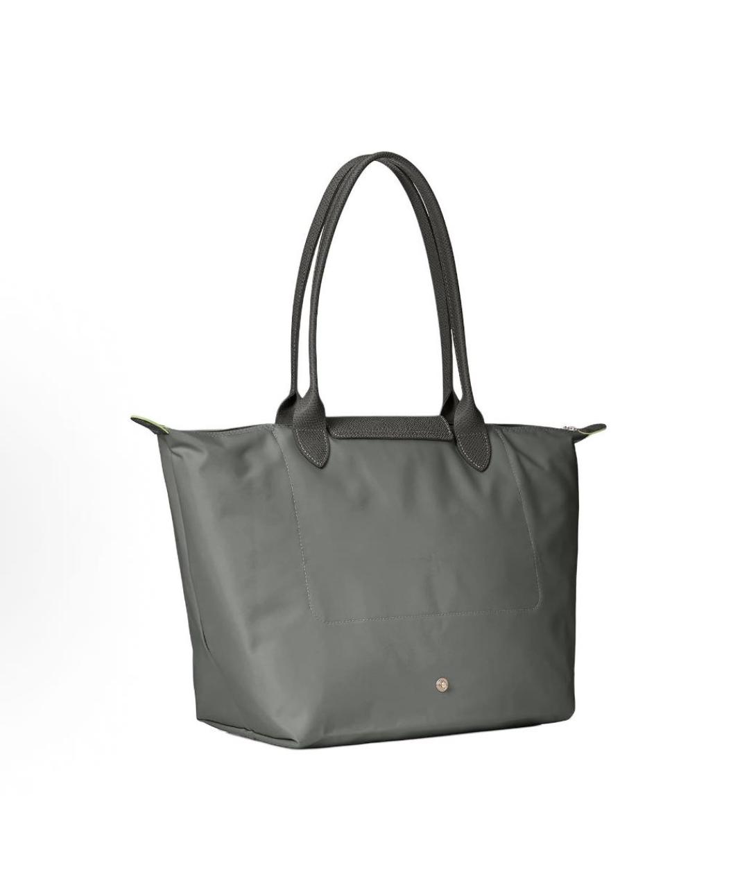 LONGCHAMP Серая тканевая сумка тоут, фото 2