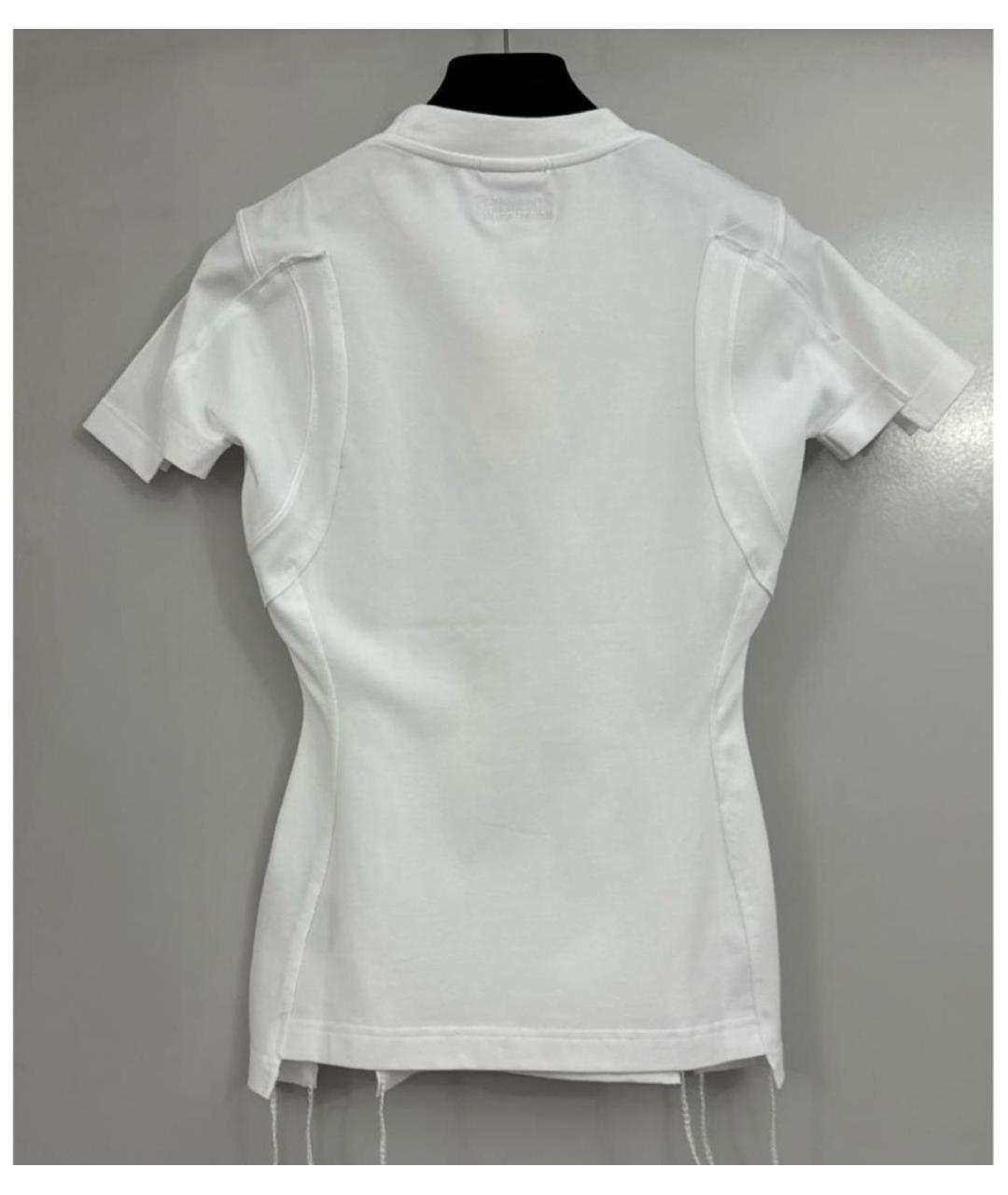 VETEMENTS Белая хлопковая футболка, фото 2