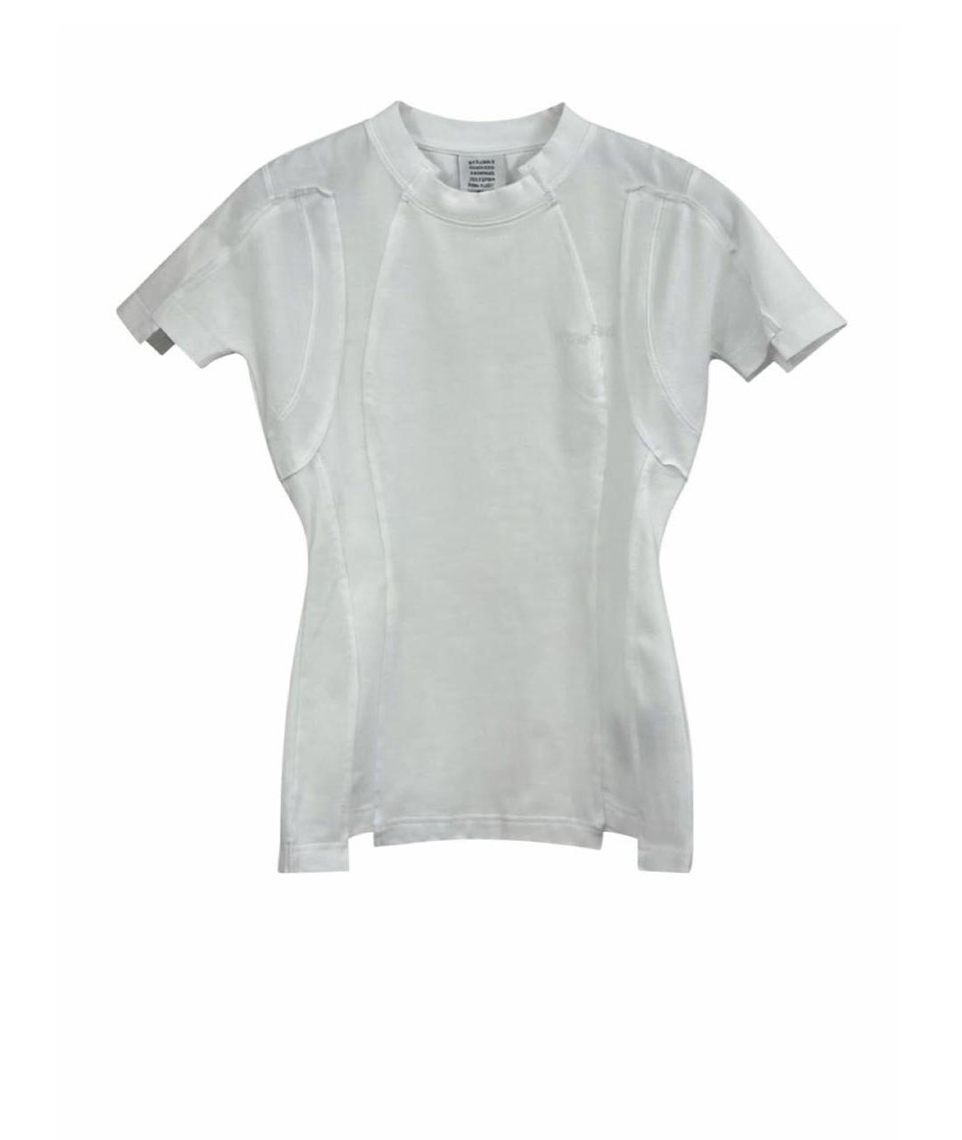 VETEMENTS Белая хлопковая футболка, фото 5