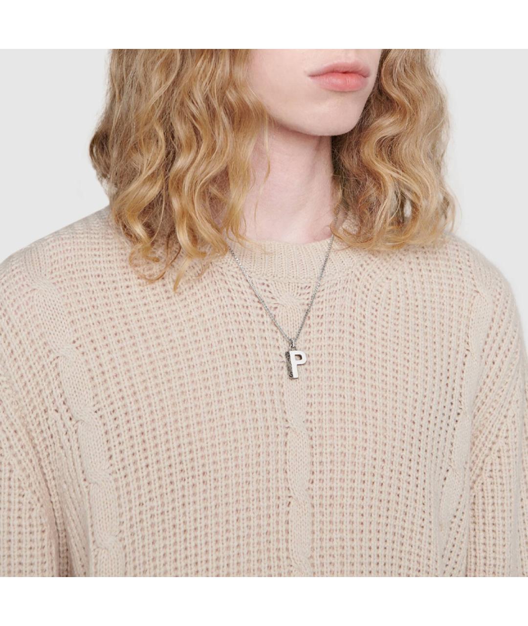 GUCCI Серебряное серебряное колье, фото 5