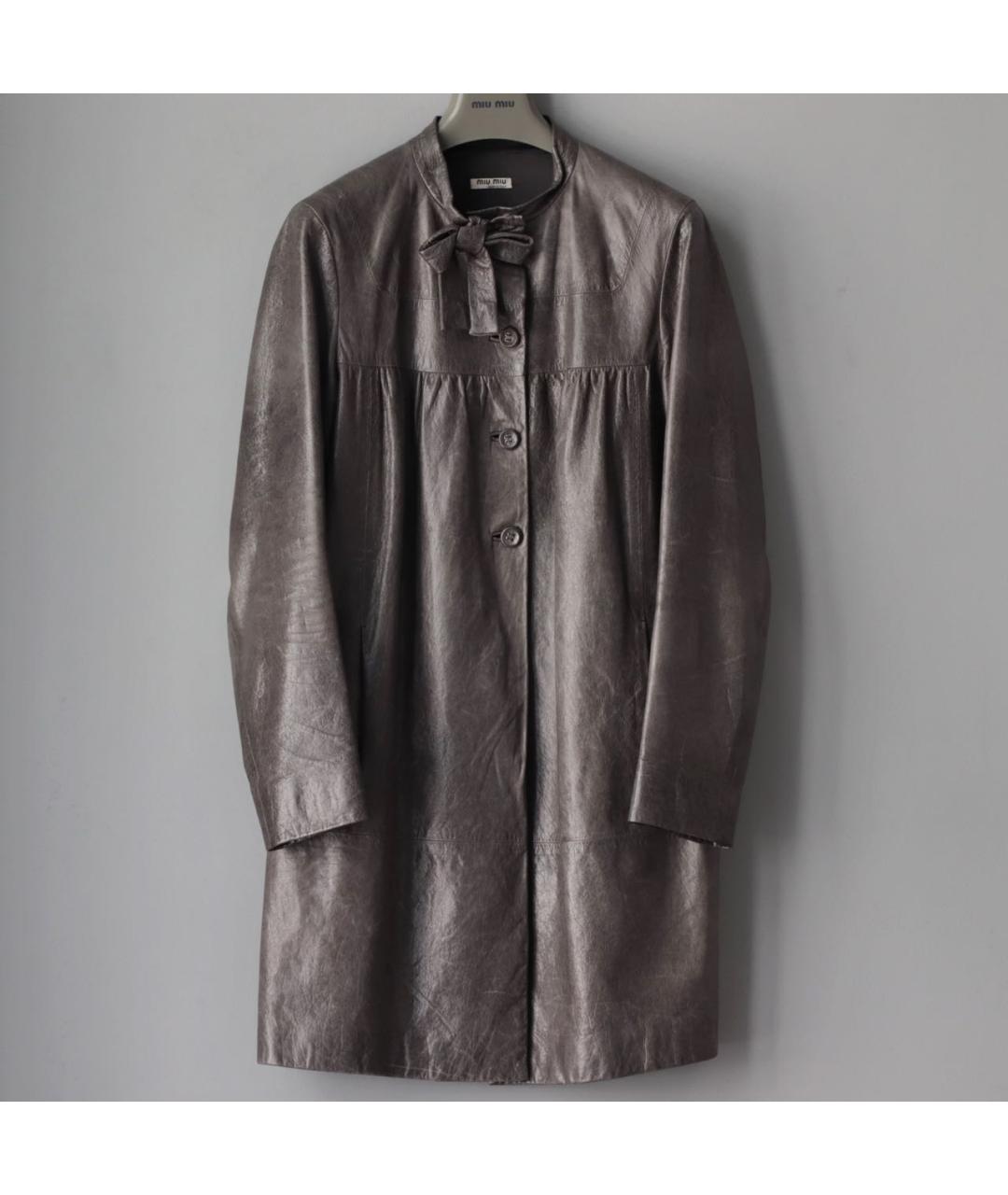 MIU MIU Кожаный тренч/плащ, фото 8