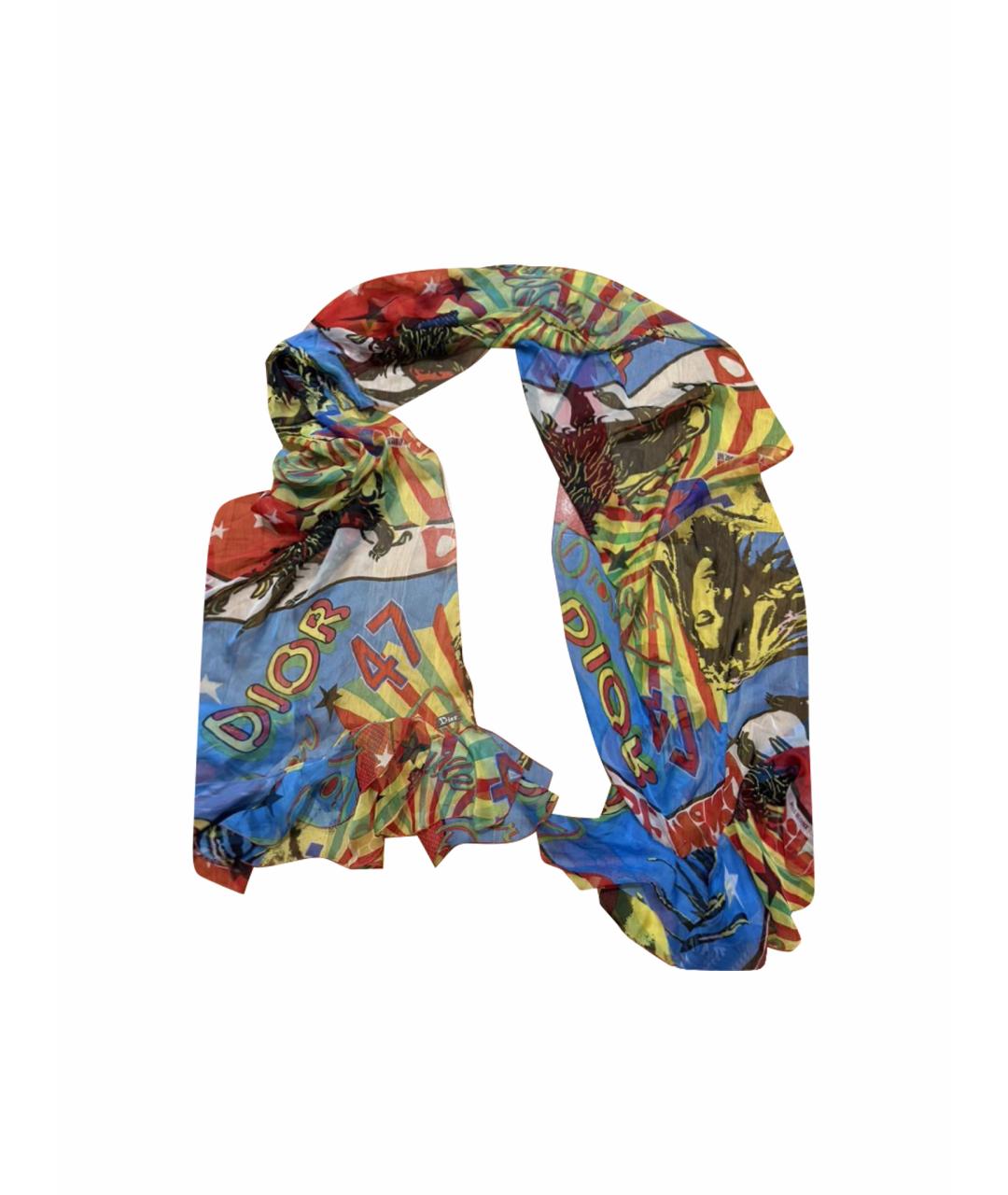 CHRISTIAN DIOR Мульти шарф, фото 1