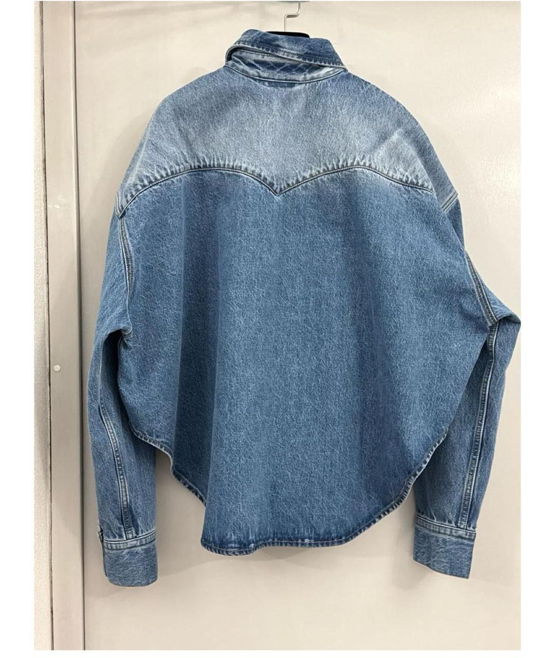 VETEMENTS Синяя деним рубашка, фото 2