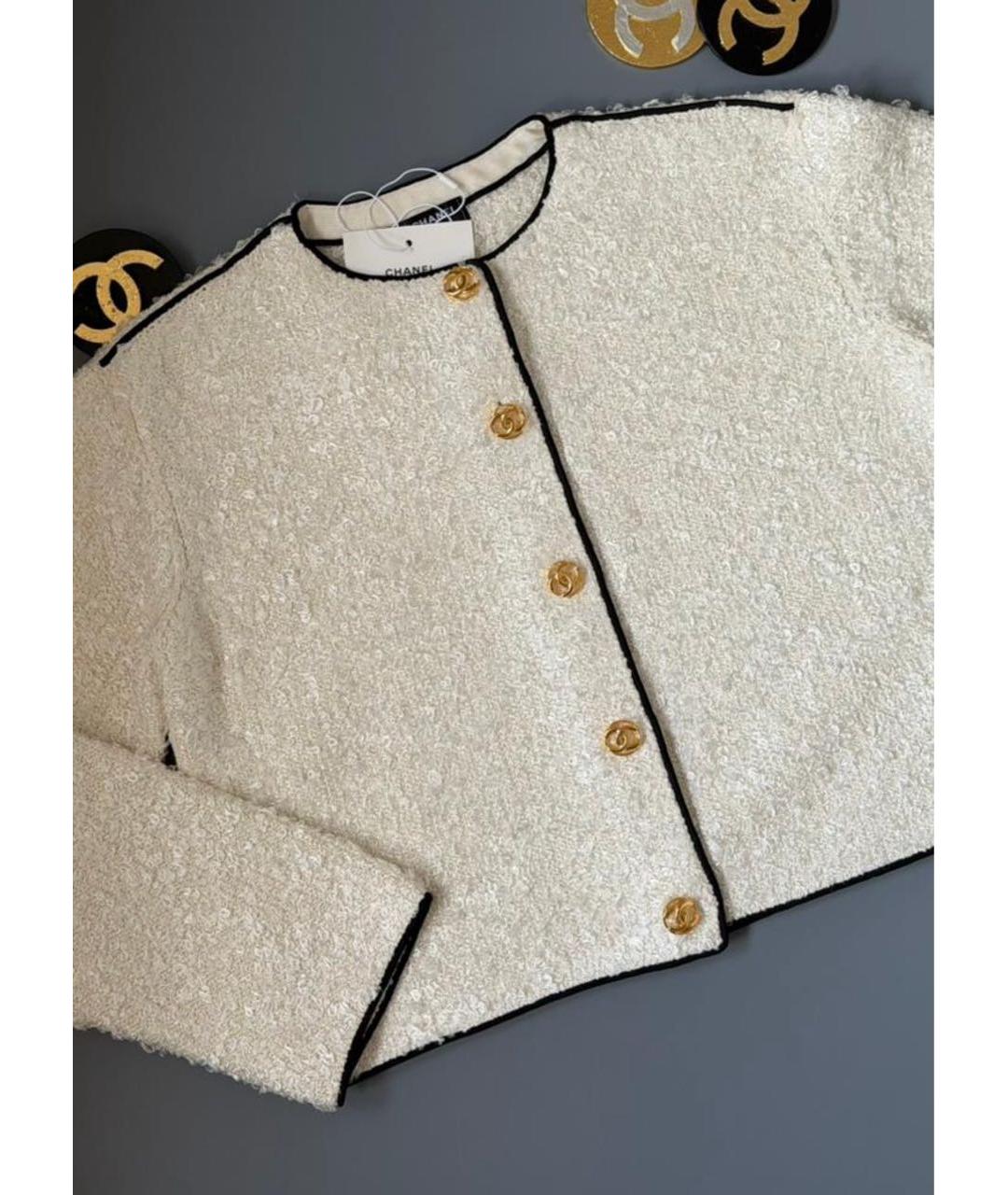 CHANEL Бежевый жакет/пиджак, фото 2