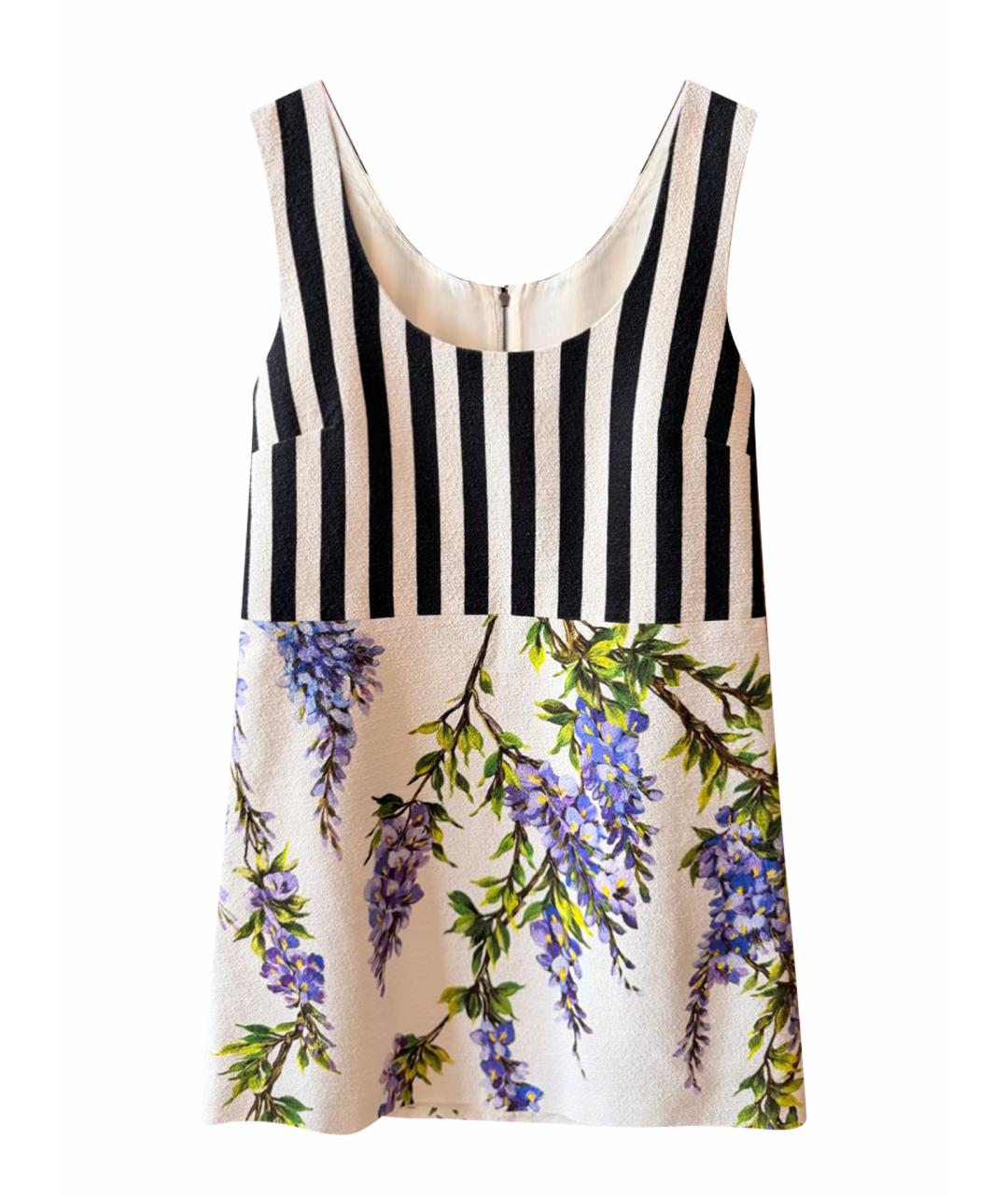 DOLCE&GABBANA Мульти хлопко-эластановое коктейльное платье, фото 1