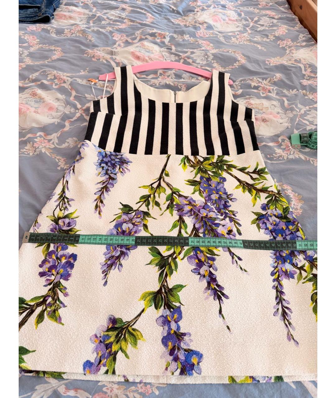 DOLCE&GABBANA Мульти хлопко-эластановое коктейльное платье, фото 6