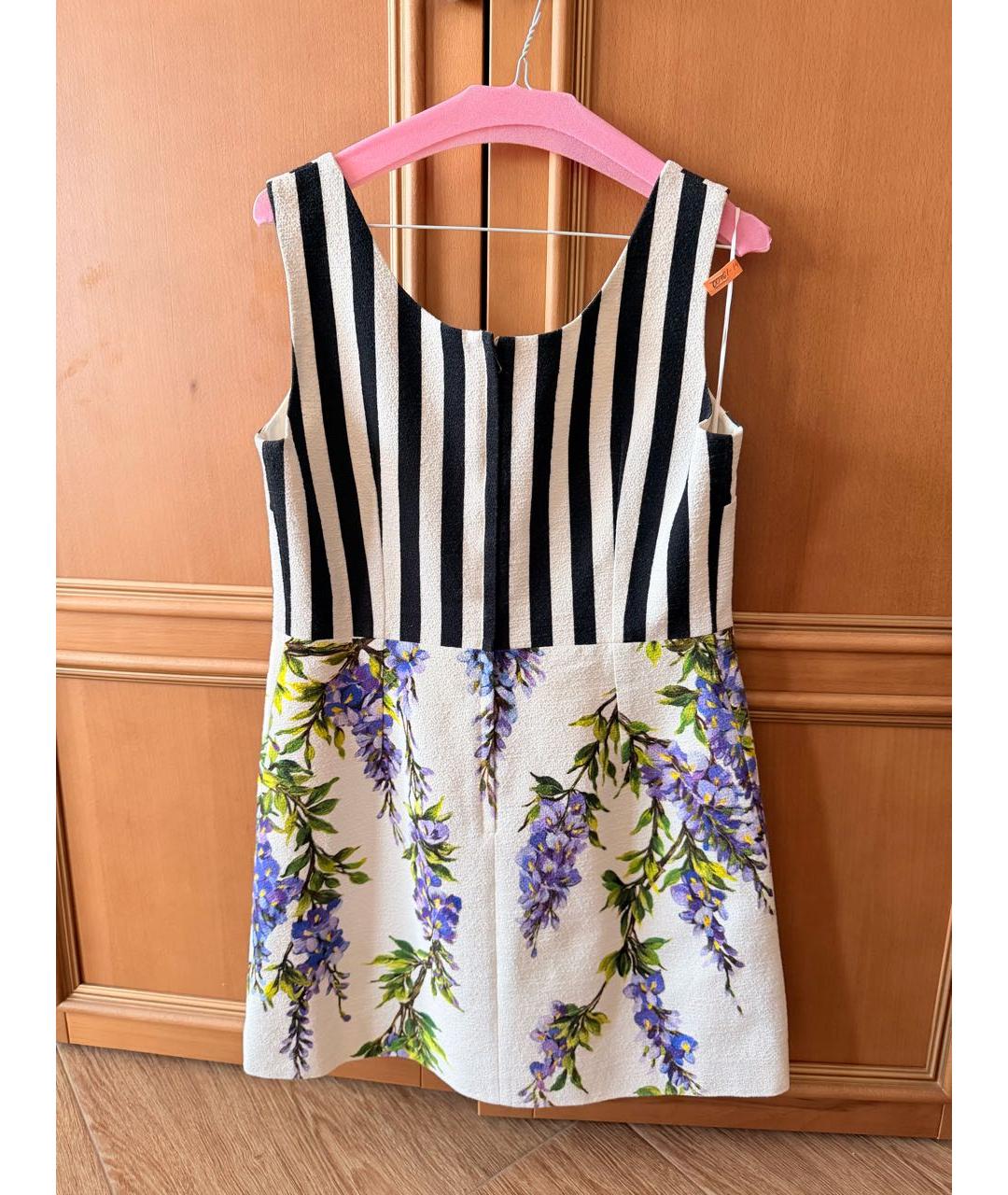 DOLCE&GABBANA Мульти хлопко-эластановое коктейльное платье, фото 2