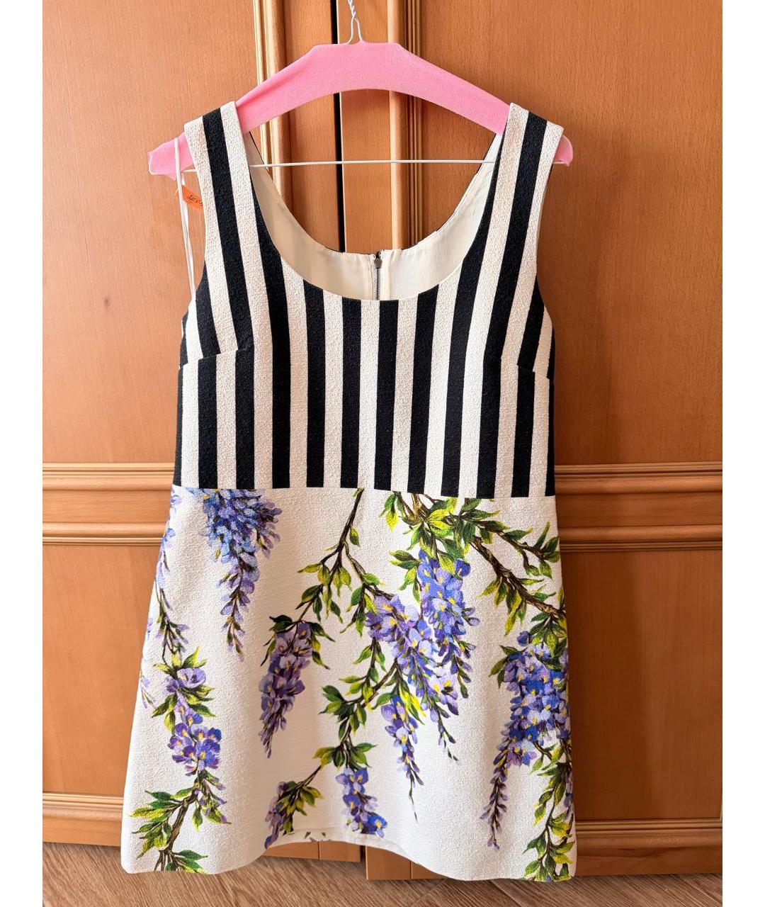 DOLCE&GABBANA Мульти хлопко-эластановое коктейльное платье, фото 9