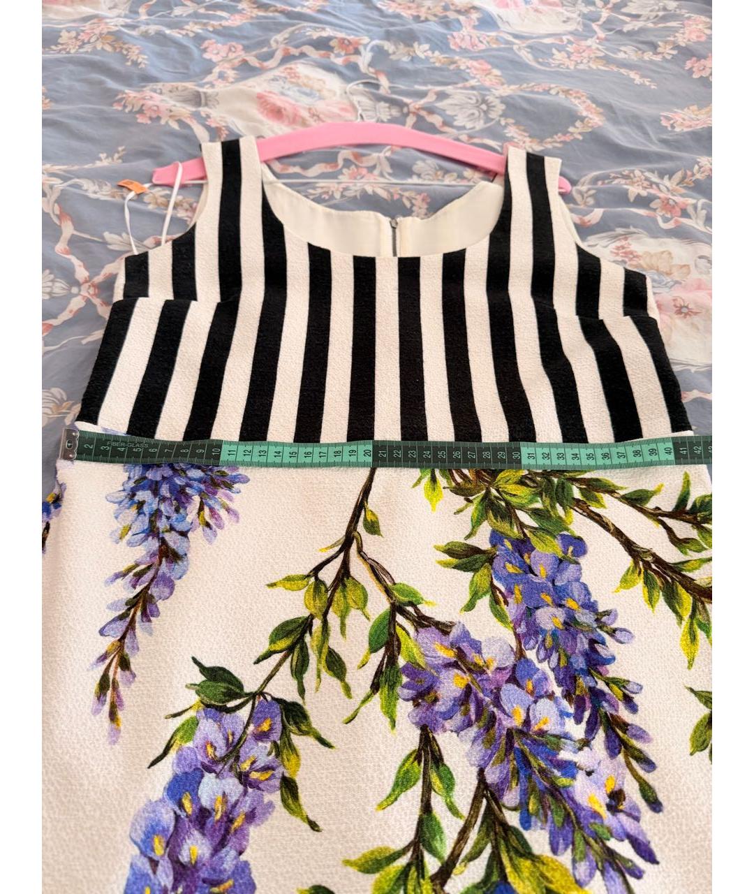 DOLCE&GABBANA Мульти хлопко-эластановое коктейльное платье, фото 5