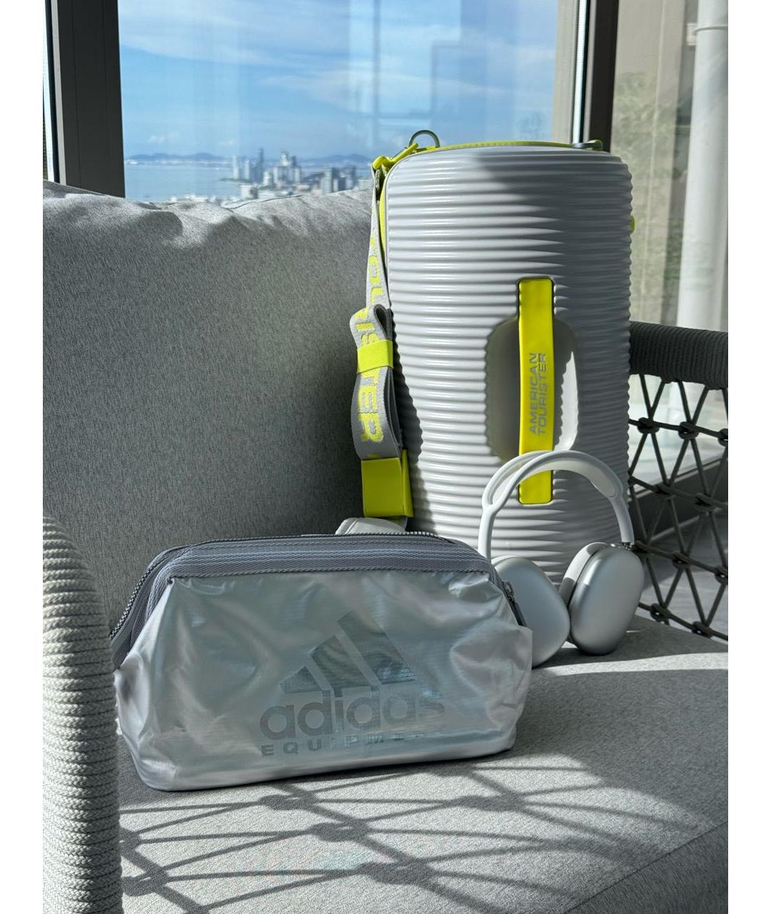 ADIDAS Серебряная косметичка, фото 3