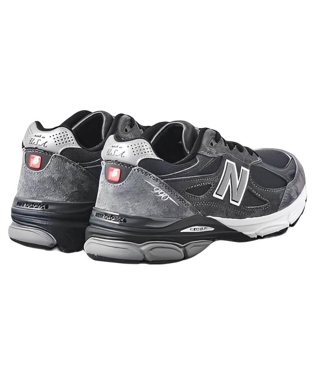 NEW BALANCE Серые замшевые кроссовки, фото 4