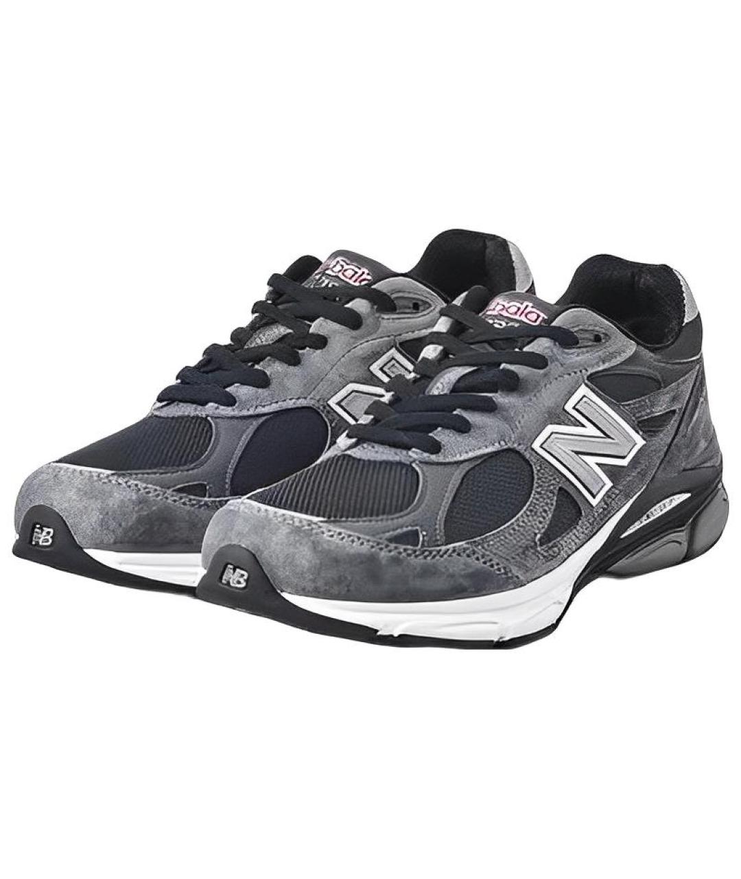 NEW BALANCE Серые замшевые кроссовки, фото 2