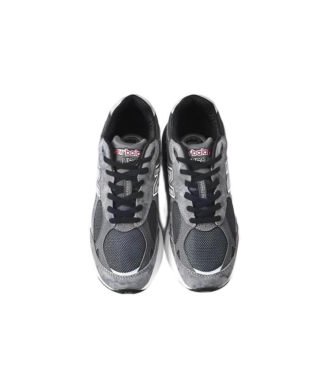 NEW BALANCE Серые замшевые кроссовки, фото 3