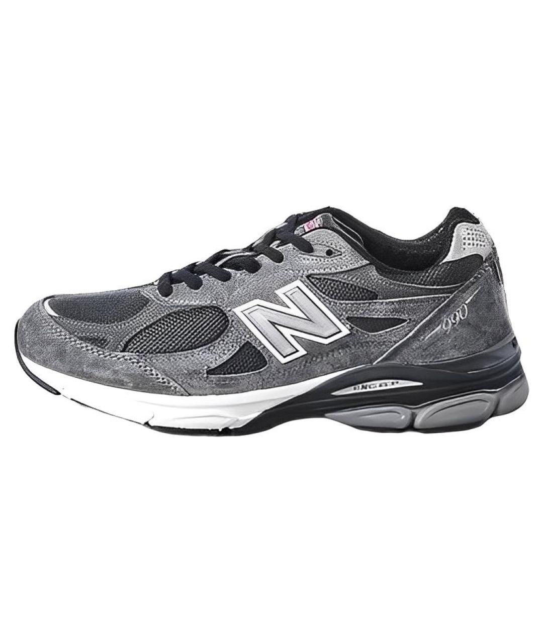 NEW BALANCE Серые замшевые кроссовки, фото 5