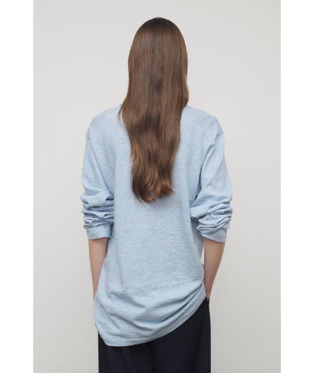 THE ROW Голубой хлопковый джемпер / свитер, фото 3