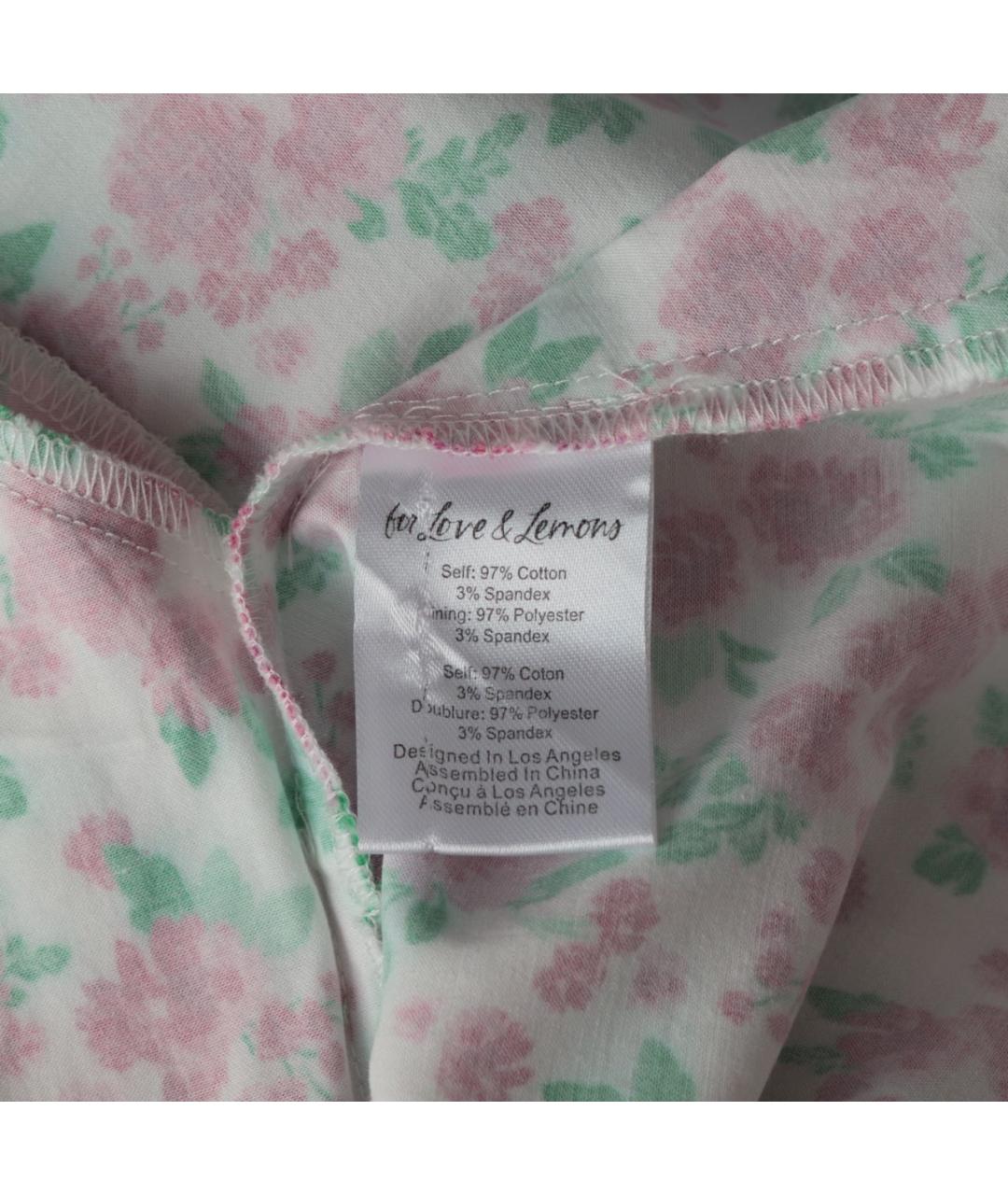 FOR LOVE AND LEMONS Хлопко-эластановое повседневное платье, фото 7