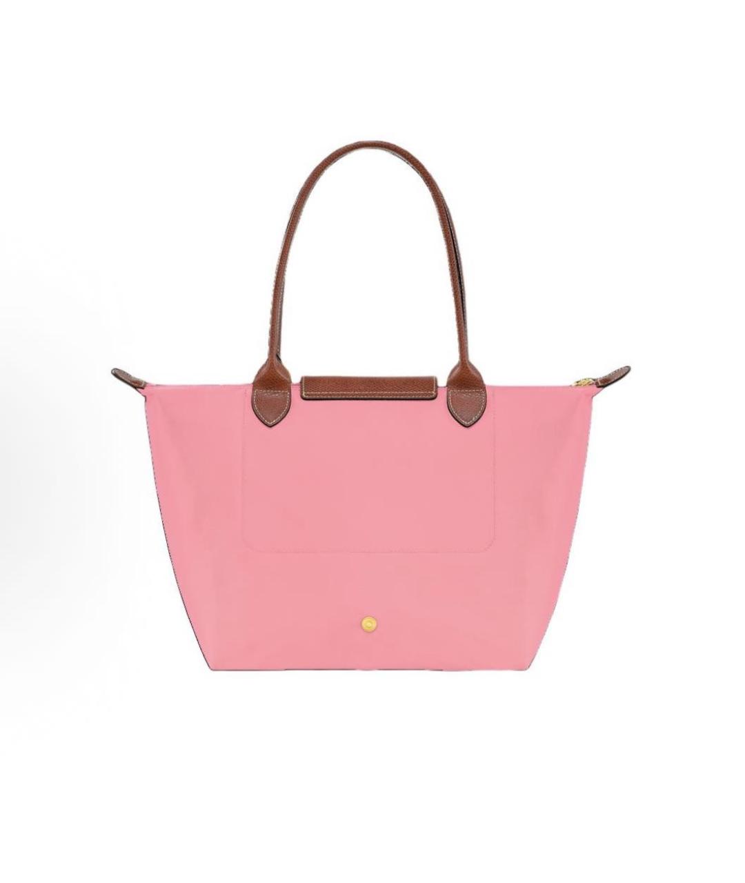 LONGCHAMP Розовая тканевая сумка тоут, фото 2