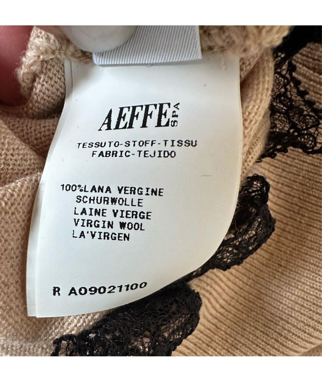 MOSCHINO Бежевый шерстяной джемпер / свитер, фото 4