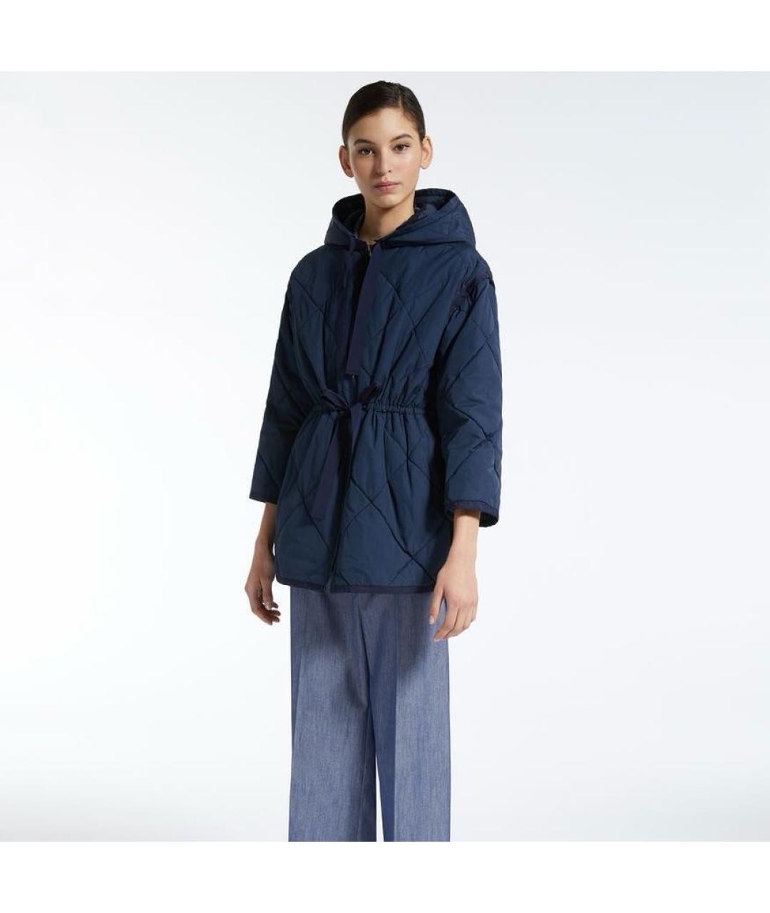 WEEKEND MAX MARA Синяя полиэстеровая куртка, фото 8