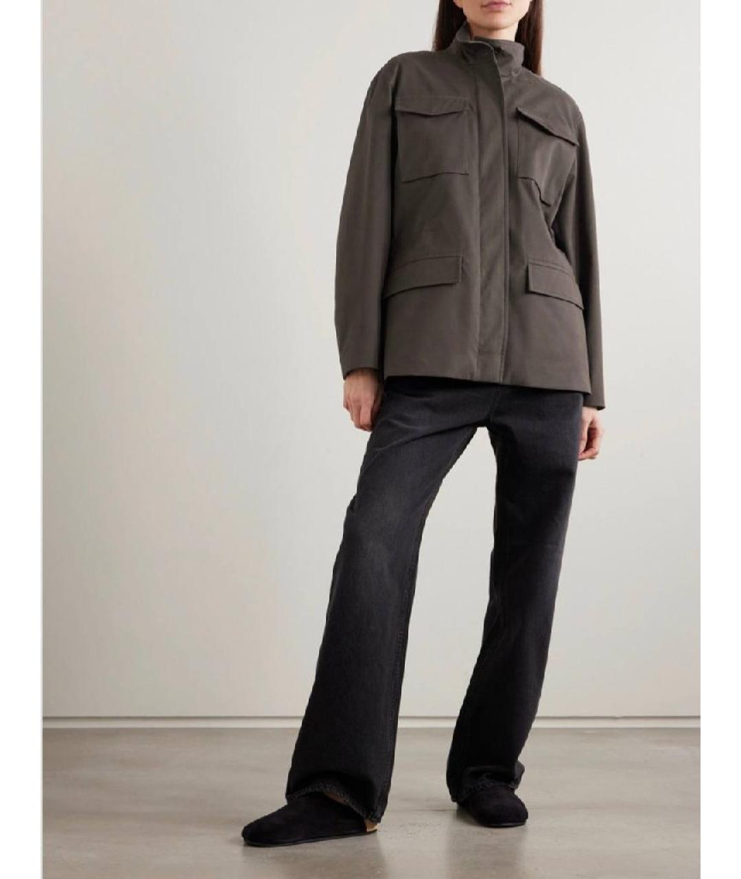 THE ROW Коричневая хлопковая куртка, фото 2