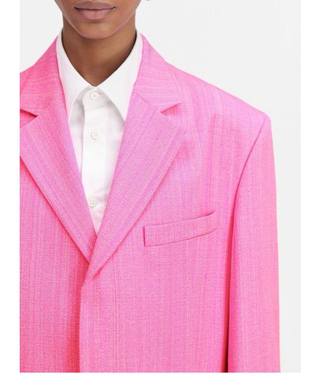 JACQUEMUS Фуксия вискозный жакет/пиджак, фото 3