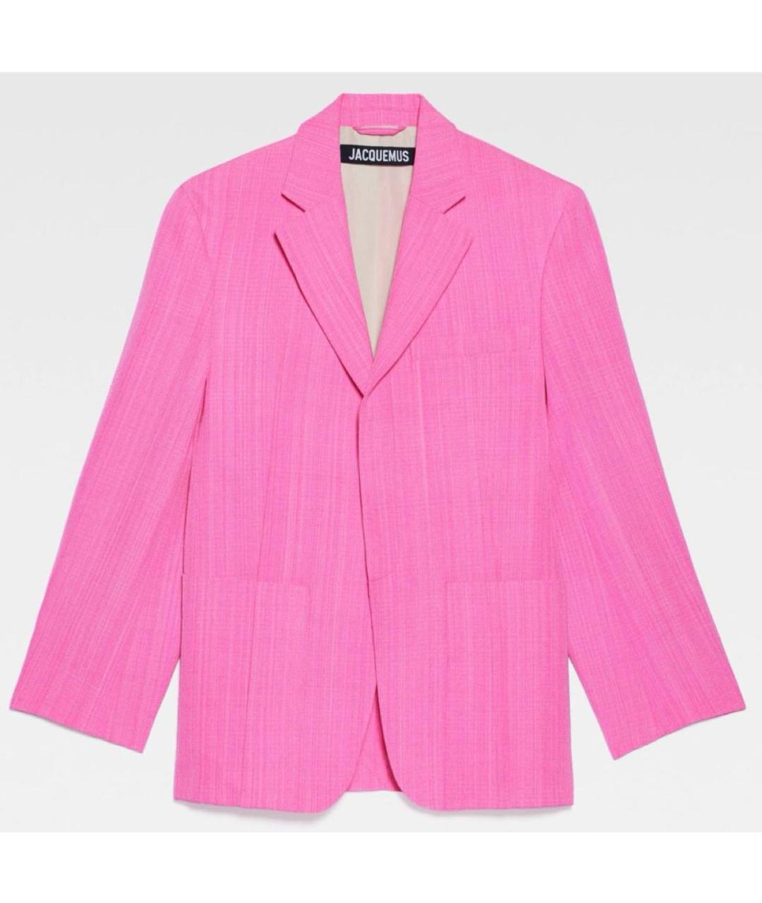JACQUEMUS Фуксия вискозный жакет/пиджак, фото 6