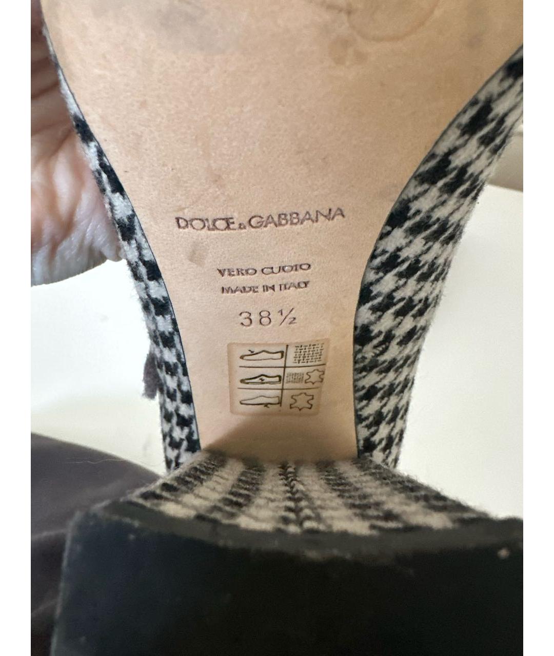 DOLCE&GABBANA Мульти текстильные туфли, фото 6