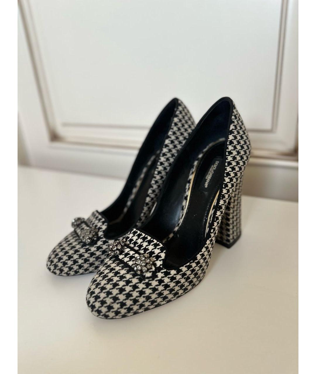 DOLCE&GABBANA Мульти текстильные туфли, фото 5