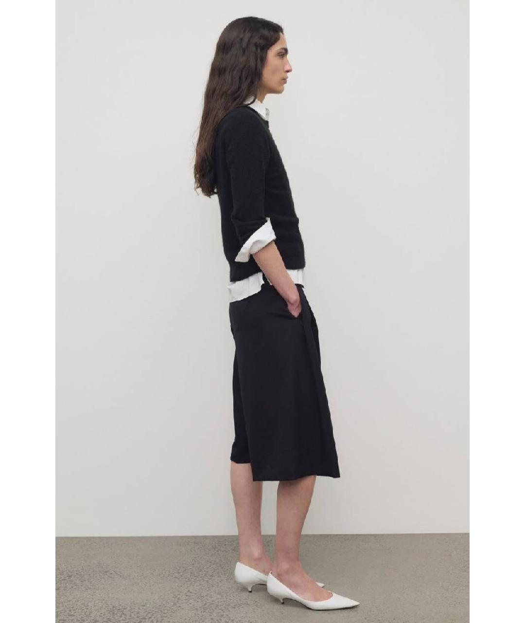 THE ROW Черные шелковые шорты, фото 3