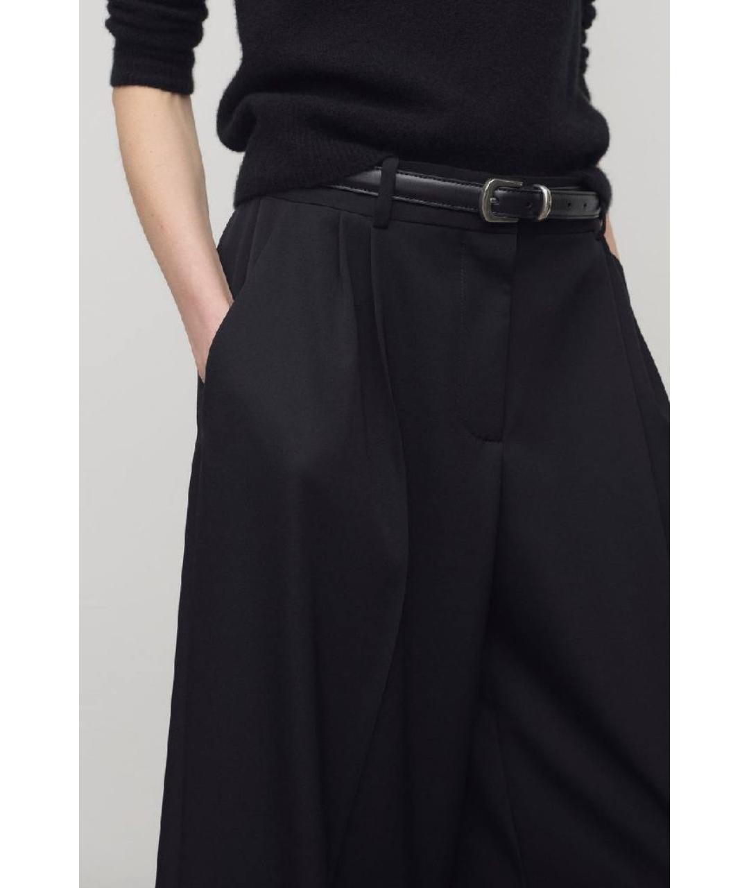 THE ROW Черные шелковые кюлоты, фото 6