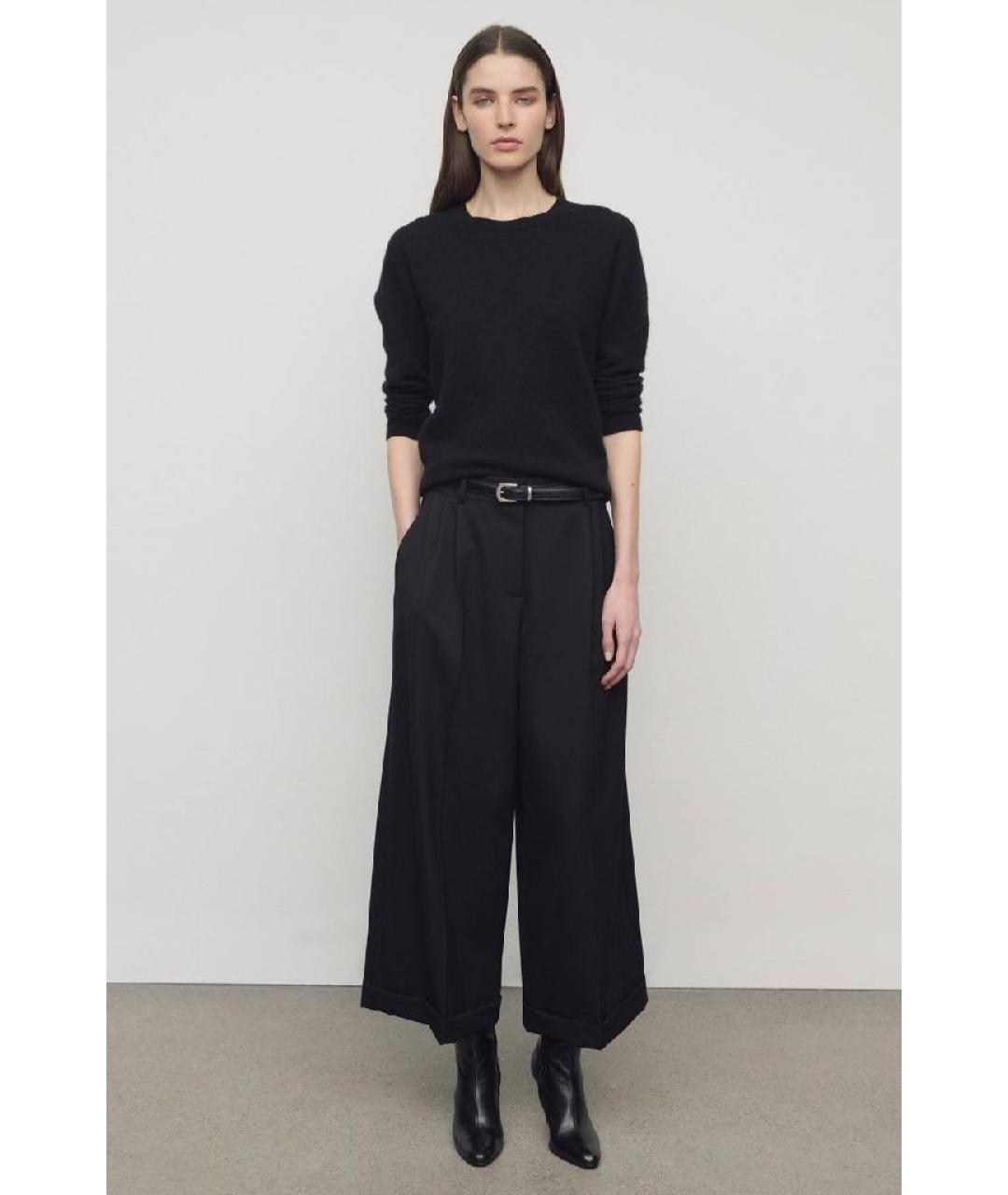 THE ROW Черные шелковые кюлоты, фото 3