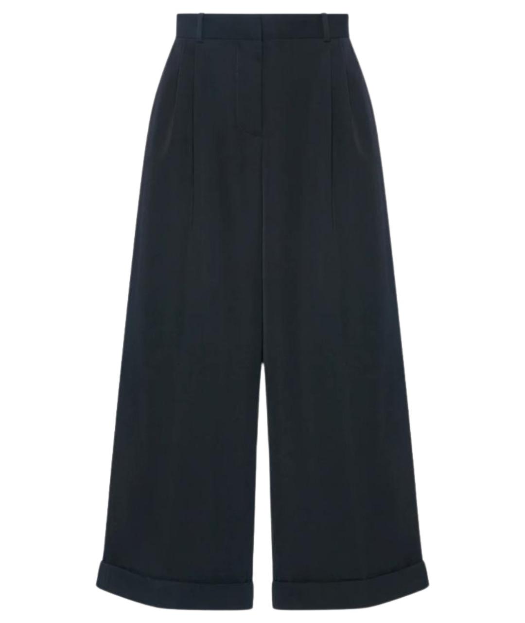 THE ROW Черные шелковые кюлоты, фото 1