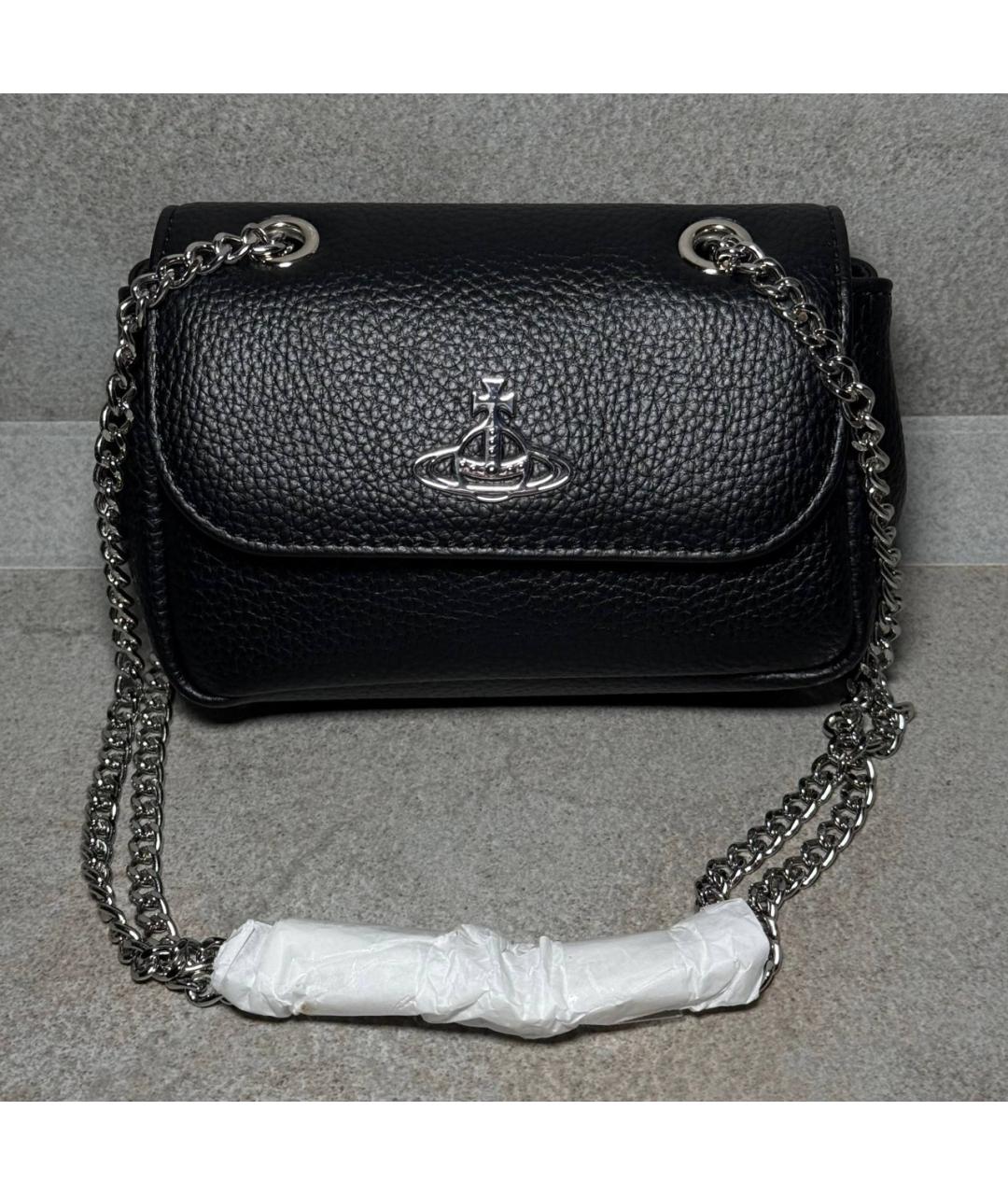 VIVIENNE WESTWOOD Черная сумка через плечо, фото 2