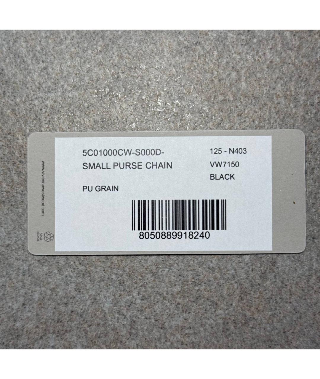 VIVIENNE WESTWOOD Черная сумка через плечо, фото 9