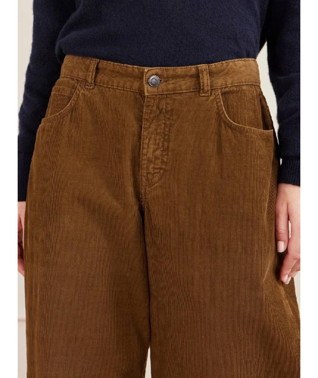 THE ROW Горчичные брюки широкие, фото 2