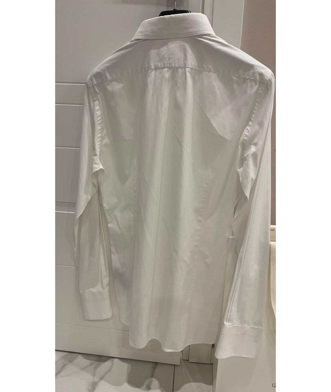 TOM FORD Белая хлопковая классическая рубашка, фото 2